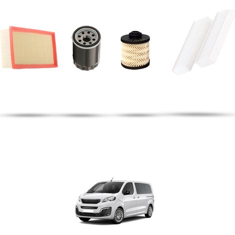 Kit tagliando 4 filtri compatibile con Peugeot Traveller 2.0 BlueHDI 130kw Dal 2016 (1/5)