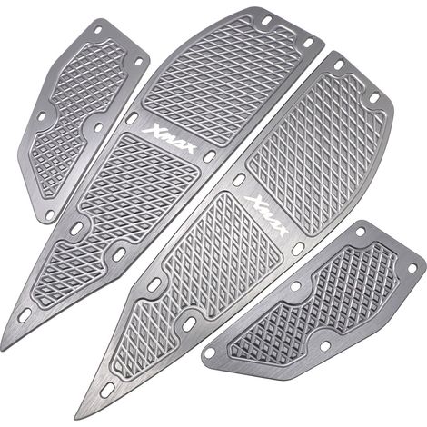 Accessoires et modifications pour motos Yamaha XMAX250/300 : pédales en alliage d'aluminium, tapis antidérapant