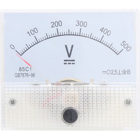 Voltmètre à aiguille CC haute précision pour la mesure de tension 85C1 CC 0500 V (1/5)