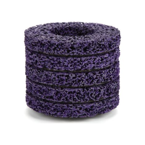 QORVA-Outil d'élimination de la rouille de peinture de disque de roue de bande de Poly de 100mm de 5 pièces pour les meuleuses d'ange (1/5)