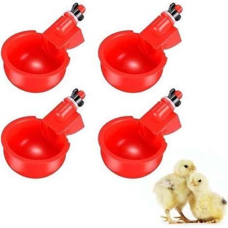 Automatische Geflügeltränken (Paar) für Hühner, Enten, Gänse, Puten und Wachteln (1/4)