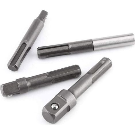 Porte-Embouts SDS-Plus - Extension Magnétique pour Tournevis - Compatible 1/4 Pouces 3/8 Pouces 1/2 Pouces - 4 Pièces (1/4)