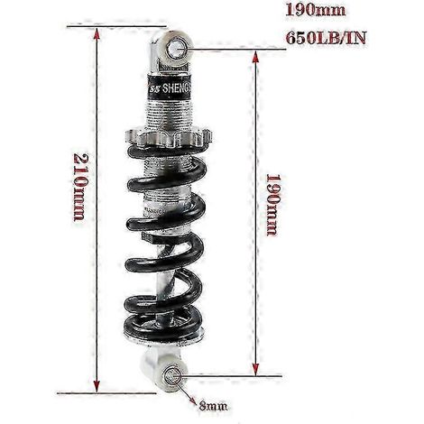Amortisseur arrière pour quad/scooter électrique Super Minimoto 47cc/49cc (1/5)