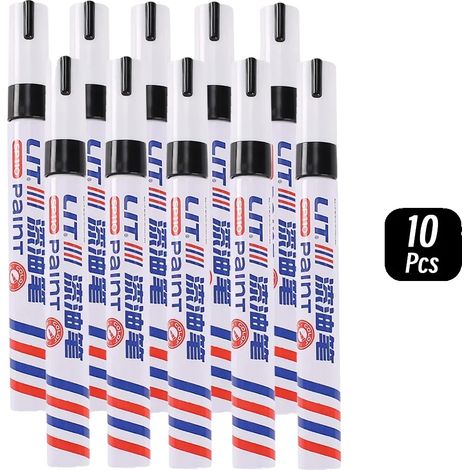 Marqueur de peinture permanent, étanche, usage multi-surface, 10 noir (1/2)