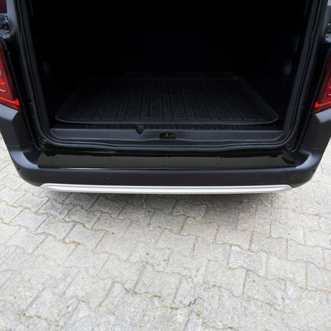Protection Seuil de Pare-Chocs arrière - Compatible avec Citroën Berlingo 2008-2018 - Couverture de Seuil de Coffre - Bande Seuil de Chargement - Style élégant - ABS Brillant (1/5)