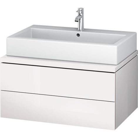 Meuble sous-vasque L-CUBE 820x547x400mm taupe