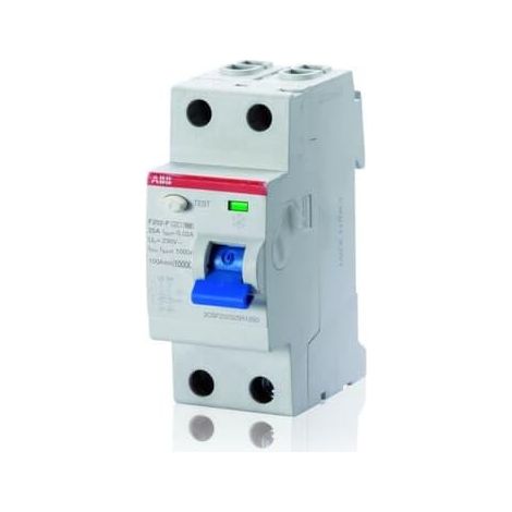 Interrupteur Différentiel F202 Type F 2 Pôles 63A 30mA 2CSF202325R1630 ABB D299293