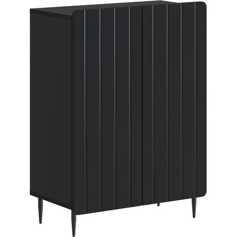Badezimmer Aufbewahrungsschrank ZWOLLE Schwarz vidaXL (1/5)