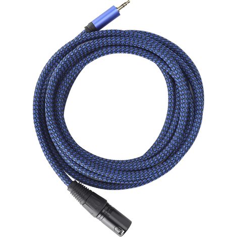 Câble Microphone XLR Mâle vers Jack 3.5mm Stéréo - Câble Audio Professionnel JD6045‑3M (1/5)