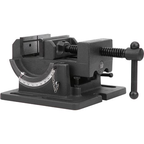 GARRYFIZH Étau de perceuse à colonne, corps en fonte, quincaillerie résistante à la corrosion, accessoire inclinable de 7,6 cm (3 pouces).