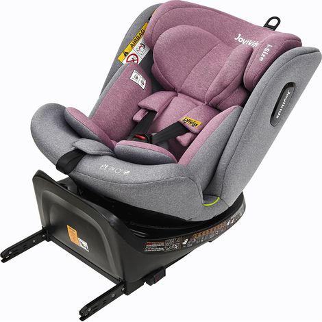 Irovami Siège auto 360° ISOFIX – 0-12 ans, i-Size, Reboarder, rose (1/5)