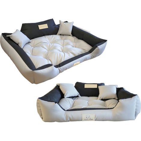 Kingdog Hundebett 145x115 cm personalisierbar wasserdicht hellgrau (1/5)