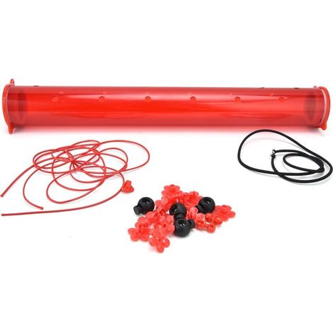 Mangeoire colibris horizontale – tube transparent – suspendu – terrasse / jardin / porche (1/5)