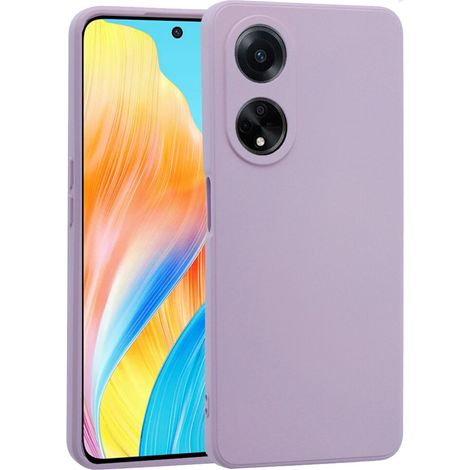 Funda para Oppo A58 4G, silicona ligera, color morado.