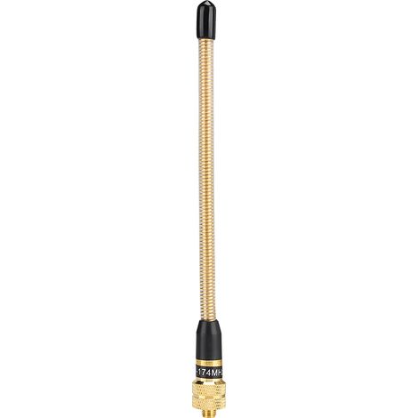 Antenne Souple Dorée SMA Femelle VHF pour Talkie-Walkie Kenwood Baofeng Puxing TYT (1/5)