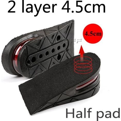 demi coussin couleur - 5cm Semelles intérieures invisibles, hauteur intérieure réglable, rehausseur de talon, (1/4)