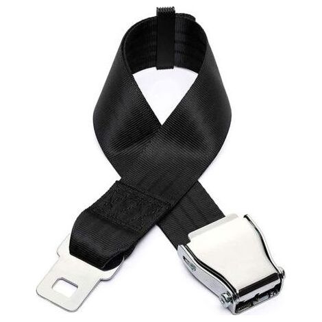 Extension de ceinture de sécurité pour avion, Pièces de ceinture de sécurité pour avions réglables universelles avec boucle en acier inoxydable Clip 50-80 CM Airlines for Travel by Kayear (1/5)
