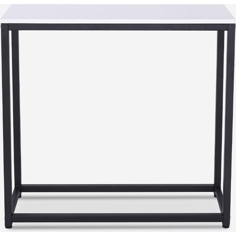 Consolle moderna mobile ingresso in metallo 80x30x75cm Nigel - Bianco