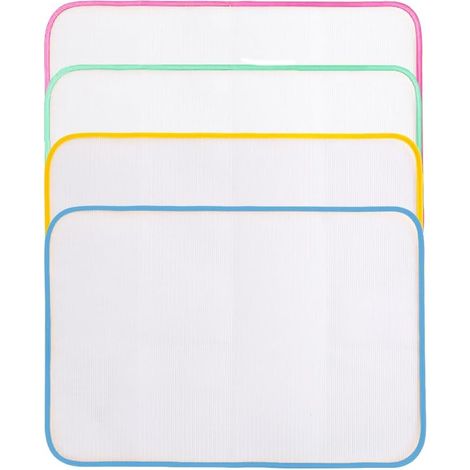 4 Pièces Filet de Repassage, Chiffon Protecteur pour Repasser Tissu en Maille de Protection Repassage Tampon Tapis de Repassage Résistant à la Chaleur(40 x 60 cm)
