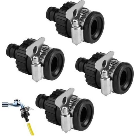 GZLCEU Lot de 4 adaptateurs de robinet universels pour robinets de 14 à 24 mm de diamètre et tuyau d'arrosage (1/5)