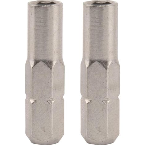 2 Stück Sechskant Schraubendrehereinsätze, 1/4 Zoll Bit Adapter, Vernickelt Magnetisch Bit Adapter 1/4, 1/4 Hex-Konverter, Adapter 1/4 Zoll 6,35 mm Bis 4 mm, 1/4" 6,35 mm Griff (1/5)