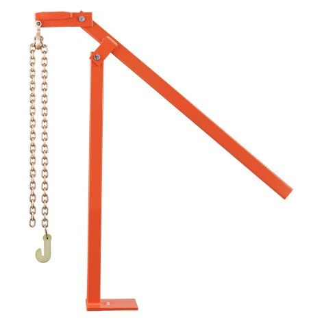 Extractor de Postes en T de 812,8 mm, con Cadena de Elevación de 1092,2 mm, Acero Inoxidable, para Extraer Postes en T de Cercas Redondas, y Tocones de Árboles, Carga de 300 kg, Naranja (1/5)