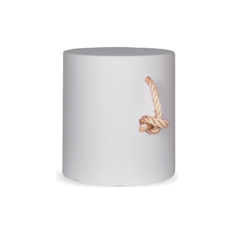 TAFY Sgabello rotondo, alto 38 cm, resistente, per uso interno ed esterno. Realizzato in polietilene (1/5)