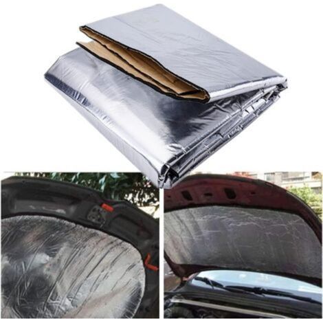 Self-Adhesive Thermal Insulation, 1.4m x 1m Sound and Thermal Insulation Mat for Cars, Acoustic and Thermal Insulation Mat for Engine Hood and Trunk (1/5)