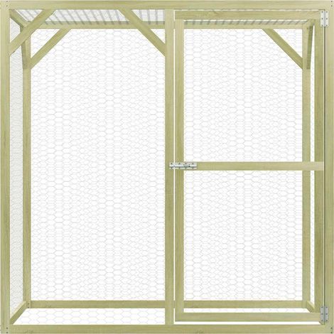 Maison Exclusive - Pollaio 1,5x1,5x1,5 m in Legno di Pino Impregnato (1/5)