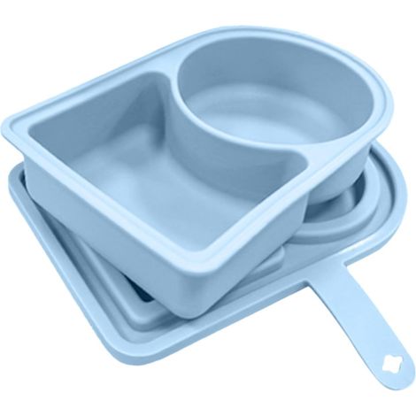 Salat-Lunchbox – Afwasmachine Wasbaar Snack Box, 250 ml Lebensmittelbehälter mit Deckel, lebensmittelechte Silikon-Aufbewahrungsdosen, tragbare Maaltijd Prep, Kohl-Organizer für Salatdressing, grüne F