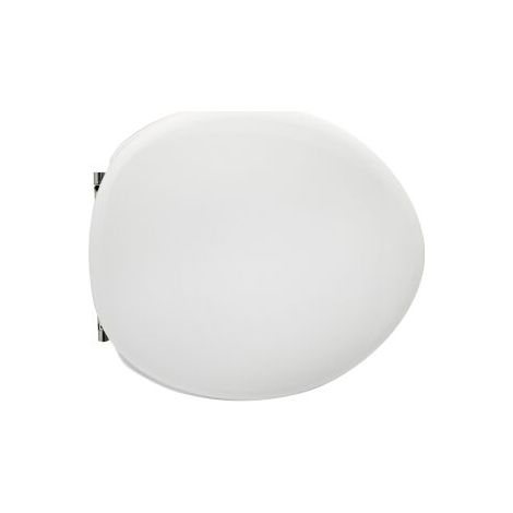 Abattant WC pour Azzurra vaso Full 54 38-43,5x38,2 cm abattant WC blanc en fonte de bois avec charnie'res re'glables