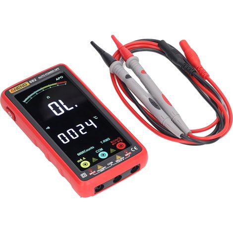Multimètre numérique à écran LCD VA, mesure automatique tension, courant, résistance, testeur 6000 points (1/5)