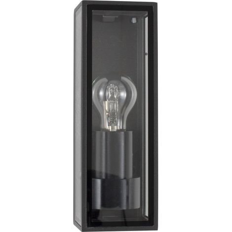 Merano Baltimore Lanterne Murale d'Extérieur Aluminium Anthracite, Verre Clair LED E27 IP65