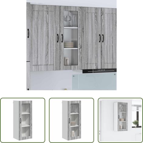 vidaXL Küchenorganisation -  Küchenschrank Graues Sonoma 40 x 31 x 100 cm Holzwerkstoff