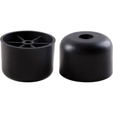 Couleur Noir 12 PCS Pieds de Meuble Plastique, Hauteur 25 mm, Pieds de Meuble Ronds pour Canapé (1/4)