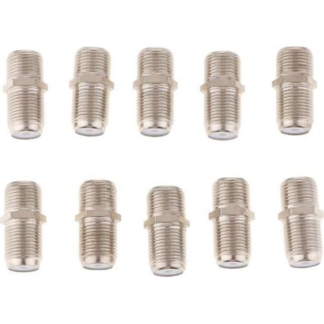 10pièces métriques f adaptateur coaxial coaxial câbles connecteur pour tv satellite rf