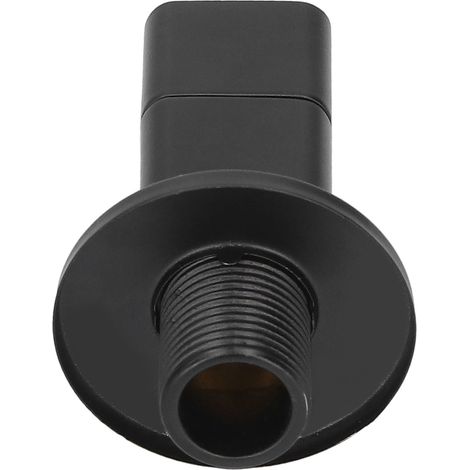 Robinet d'Angle Anti-Retour G1/2 Cuivre Céramique Noir pour Plomberie de Maison - 79mm (1/5)