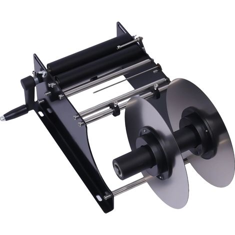 Máquina etiquetadora, velocidad de etiquetado eficiente, compatibilidad versátil, color negro. (1/2)