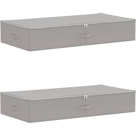 Caja de Almacenamiento 2 uds. Tejido no tejido 90 x 48 x 15 cm vidaXL