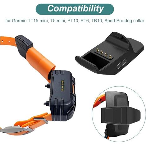 Chargeur pour Garmin TT15 mini, T5 mini, PT10, PT6, TB10, Sport Pro, câble de recharge de rechange pour collier de dressage de chien Garmin (1/5)