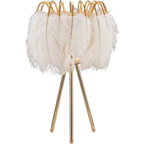 Lampada da tavolo con paralume decorativo Feather (1/5)