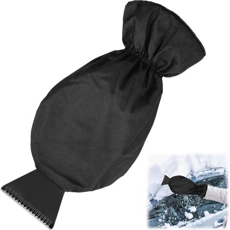 Grattoir Glace Voiture avec Gant, Grattoir Vitre Voiture avec Gant Gratte Glace Gant Voiture Raclette Givre Robuste, Noir, pour Les Vitres Arrière de Pare-Brise et Les Vitres Latérales (1/5)