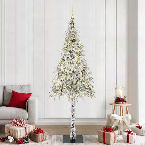 vidaXL Árbol de Navidad con 300 LED con soporte 210 cm PE y Acero (1/5)