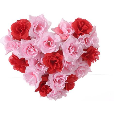 Guirlande Cœur - Rose Brodée Décoration Porte Intérieure Mariage Fiançailles Maison 1 Pièce (1/5)