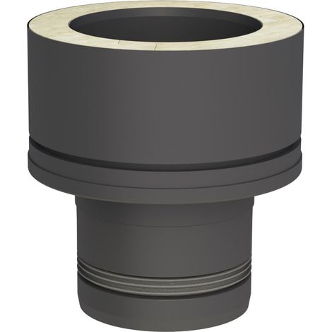 Jeremias PELLET-LINE Übergang EW-PV/DW-ECO 2.0 Edelstahl schwarz Ø 100 mm
