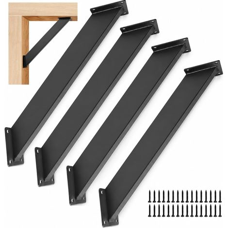 Lot de 4 supports d'angle à 45 degrés avec 32 vis pour tonnelle (1/5)