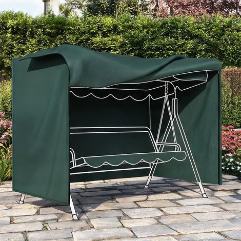 Hamac verde escuro en tecido Oxford 205 x 124 x 164 cm (1/5)