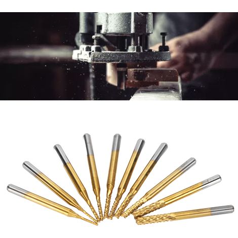 Set aus 10 Holzschnitzmessern, vollständig titanbeschichtet, von 1,0 bis 3,0 mm. (1/5)