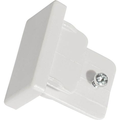 QAZQA Embout pour rail monophasé blanc - Iconic