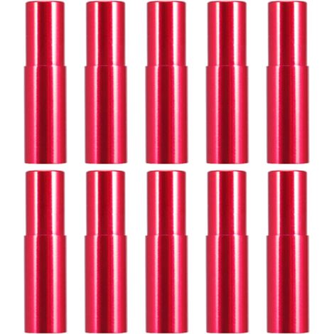Convient pour 10 embouts de câble de vélo, clips d'extrémité de câble de frein de vélo, en alliage d'aluminium coloré, 5 mm rouge. (1/5)